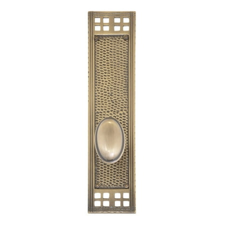Brass Entrance Single - BRASS Accents Art and Crafts Single Cylinder Entrance Knobset