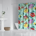thumbnail image 3 of Waterproof Pioneer Shower Curtain 72x84 Inch Polyester Unique Cute Floral Shower Curtain for Bathroom Hotel Home Decor with 12 Plastic Hooks, 3 of 5