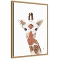 thumbnail image 4 of Kate and Laurel Framed Canvas Wall Art Print Giraffe by Madeline Jeppesen, 18 x 24 Sylvie Natural Frame, Whimsical, Animal Art for Wall Decor, 4 of 8
