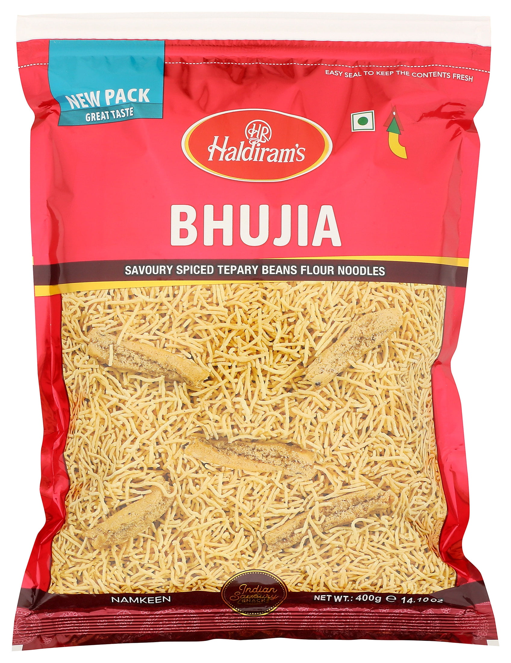 (4 pack) Haldiram's Spicy Bhujia Snack Crackers, 14.10 oz