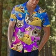 thumbnail image 4 of Funny Galaxy Cat Taco Hawaiian Shirt For Men Cat Lover Space Shirt Mens Hawaiian Shirts Short Sleeve Button Down Shirt Men, 4 of 7
