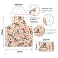 thumbnail image 7 of Shepherd Dog and Flower Floral Apron-Garden Aprons for Women with Pockets-Cotton Linen Waterproof Kitchen Cooking Gardening Aprons Adjustable for Kitchen,Cooking,BBQ and Salon 33x27 Inch, 7 of 7