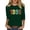 Green, variant on Crew Neck 3/4 Sleeve Tees For Women Casual Loose Stylish Vintage Pullover Tops 1996 Graphic Print T Shirts (XL, Pink)