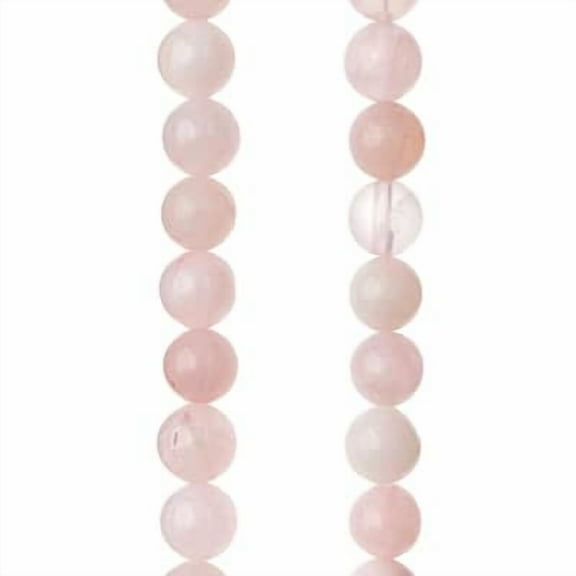 12 Pack: Rose Quartz Round Beads by Bead Landing - 8mm