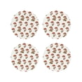 thumbnail image 2 of Balery 4 Pcs Mushroomleather Coasters Set, Drink Table Cup Coasters For Living Room Kitchen Coffee Decor, 2 of 9