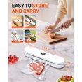 thumbnail image 6 of Vacuum Sealer Machine, Vacuum Sealer for  One-  Automatic, Easy-to-operate  Saver for Dry & Moist Foods, Compact Design  Suction Air Sealing System with 15 Vacuum Bags, 6 of 6