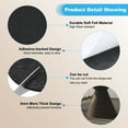 thumbnail image 3 of Uxcell 5" Diameter Felt Furniture Pads, 4 Pcs 1/2" Thick Lamp Base Felt, Black, 3 of 8