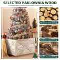 thumbnail image 6 of Gymax 30.5 x 22.5 inches Solid Wooden Christmas Tree Box w/ Hook & Loop Fasteners Brown, 6 of 10