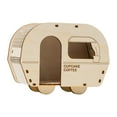 thumbnail image 2 of Gazechimp Wooden Hamster Hideout Creativity Small Animal Hut Playing DIY Hamster House for Coffee Cart, 2 of 8