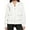 White, variant on Women's Zip up Sweatshirt Collared Neck Long Sleeve Loose Casual Lightweight Jacket with Pockets