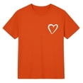 thumbnail image 3 of T Shirts for Women Short Sleeves Crew Neck Basic Orange Spring Tops Trendy Tops, 3 of 4
