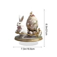 thumbnail image 3 of 1 Pcs Easter Decoration Spring Bunny Ornament 2D Acrylic Desktop Ornament 2025 Cartoon Cute Easter Eggs Rabbit Designs Decoration Accessories for Living Room Holiday Party Supplie, 3 of 6