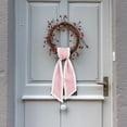 thumbnail image 4 of Decorative Wreath Sash Garland Ribbon, Cotton Satin Front Door Ornament for Indoor Outdoor Holiday Yard Bridal Shower Use, 4 of 6