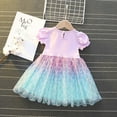 thumbnail image 6 of WIBACKER 1-6T Toddler Kid Baby Girls Fancy Party Puff Sleeve Princess Dress Cosplay Costume Dress Up, 6 of 12