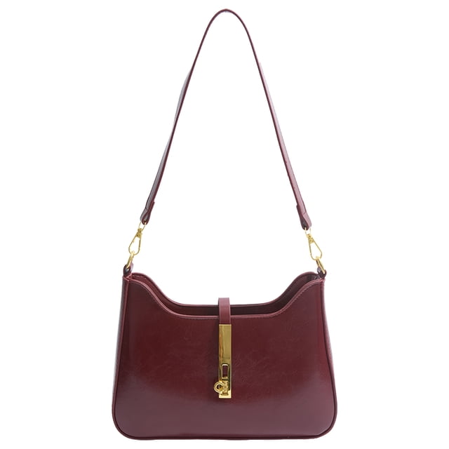 Vintage Versátil Crossbody Bolsillo Casual Mujer PU Cuero Correa Desmontable Femenino