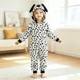 thumbnail image 2 of YunPes Boys & Girls Flannel Animal Onesie Cozy Warm Ears Hood Jumpsuit Halloween Carnival Party Cute Festival Clothes 18M-10Y, 2 of 5