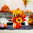 thumbnail image 6 of Pumpkin Decor Centerpiece Maple Leaves Foam Material Indoor Tabletop Shelf Thanksgiving Harvest, 6 of 9
