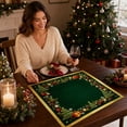 thumbnail image 7 of Christmas Mahjong Mat, 23.62 Inch Christmas Theme Square Table Cover, Non-slip Noise Reduction Base, for Poker Domino Board Game Mahjong Party Night Use(C), 7 of 7
