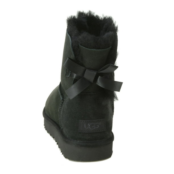 Ugg mini bailey bow boots black suede sale