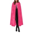 thumbnail image 2 of LEKWK Hooded Cloak Women Velvet Classic Princess Cloak Renaissance Hooded Cape Witch Wizard Robe Medieval Halloween Christmas Costume, 2 of 7