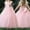 Pink, variant on RTKFRFLM Girls Formal Princess Gown Puffy Mesh Tulle Birthday Party Dress Pink 8-9 Years