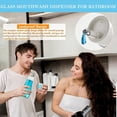 thumbnail image 2 of Paquetes de Dispensr Enjuague Bucal Vidrio para Baño Frasco Recargable 8 Onzas con Tapa Taza Botella Transparente Contr A Uso en el Hogar y Viajes, 2 of 3