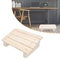 thumbnail image 2 of Portable Folding Stool, Foot Rest Under Desk Wooden Foot Stool Slanted Desk Foot Rest Sauna Footrest Leg Rest Wood Step Stool Tiny Small Foot Stool, Folding Chair, 2 of 9