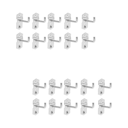 20 Pcs Peg Board Coat Hangers Garden Tool Organizer Peg Hooks Pegboard Hangers Broom Hanger