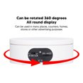 thumbnail image 2 of Rotating Display Stand 5.5lb Load Capacity 360 Degree Photography Turntable Plug in Battery Knob Speed Control White, 2 of 6
