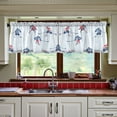 thumbnail image 3 of Yayeee Kitchen Curtains Tier Set of 2 Light Filtering 57"x24" Over Sink Window Panels, Hockey Action Zone, 3 of 7