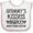White and Pink, variant on Inktastic Grammy Kisses for Granddaughter Girls Baby Bib
