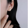 thumbnail image 6 of Sterling Silver CZ Snowflake Earrings Stud for Women Teens Christmas Snowflake Stud Earrings Winter Holiday Earrings, 6 of 6