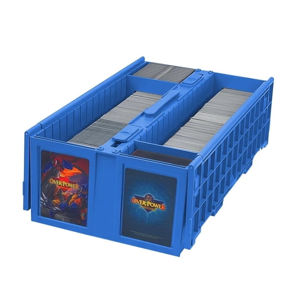 BCW 1600 ct 2 Row Collectible Card Bin Blue