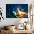 thumbnail image 3 of Elephant Stock Ocean Sunset Wave Wall Art - Horizontal Canvas Wall Art - Living Room Wall Decor - Beach Canvas - Teal And Yellow Decor - 24" x 16", 3 of 8