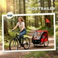 thumbnail image 4 of Aosom Remorque Bicyclette pour Enfant à 2 Places, Rouge, 4 of 10