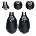 thumbnail image 6 of Segolike 2 Pieces Alloy Tassel Link Chain Epaulets Shoulder Epaulette Elegant Creative Costume Accessories DIY for Earrings Stage Show Black, 6 of 8