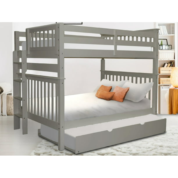 Bunk Beds Full Over Mission Style, Twin To Full Trundle Bed