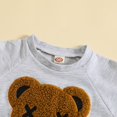 thumbnail image 5 of Caqnni Toddler Baby Boy Fall Outfit Sweatshirt Tops Elastic Pants Set Cute Fall Winter Set for 0 6 12 18 24 M 1t 2t 3t 4t 5t 6t,2-3 Years,Grey, 5 of 9