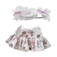 thumbnail image 3 of Accesorio de disfraz de ropa de figura de felpa, disfraces de moda, traje de vestido de muñeca y accesorios para el cabello, para 6,69 pulgadas y 5,91 Rosa, 3 of 8