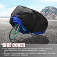 thumbnail image 3 of Unique Bargains Bike Cover Outdoor Waterproof Bicycle Cover Sun Dust Bike Covers for 1 Bike Blue, 3 of 6