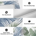 thumbnail image 5 of Blue Green Palm Leaves Outdoor Rug for Patio/Deck/Porch, Non-Slip Large Area Rug 3 x 5 Ft, Seaside Tropical Summer Botanical Indoor Outdoor Rugs Washable Area Rugs, Camping Rug Carpet Runner, 5 of 8