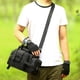 thumbnail image 5 of Riñonera deportiva táctica de nailon impermeable Negro, 5 of 9