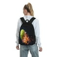 thumbnail image 7 of Lsque Tennis Ball In Fire1 Pattern Adult Backpack – Durable & Lightweight PU Canvas Storage Bag , 15” Laptop Compartment, and Multiple Pockets, 7 of 7