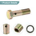 thumbnail image 3 of Ofertas Únicas 2 Set M12x.51 48mm Longitud Tornillos de Perforación Huecos de 4 Agujeros con Juego de Arandelas Rosca Métrica Tono Bronce, 3 of 7