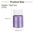 thumbnail image 2 of Uxcell 2 Pcs 30g/1oz Poudre de Mica pour Kits de Résine Époxy Résine de Coulée, Violet, 2 of 5