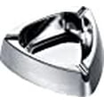 thumbnail image 3 of Visol Deepdish Triangular Zinc Alloy Mirror Finish Cigarette Ashtray, 3 of 3