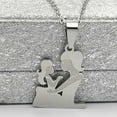 thumbnail image 3 of Jiaroswwei Stainless Steel Mom Daughter Pendant Charm Necklace Jewelry Mother Day Gift, 3 of 8