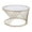 Champagne, variant on Dazzling White Marble Coffee Table With Walnut Finish Alluring Adorned Touch