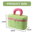 thumbnail image 2 of Bolsa de maquillaje, bolsa de viaje para cosméticos para mujeres y niñas, bolsa grande para artículos de tocador, bolsa de nailon de imitación de poliéster, 2 of 5