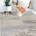 thumbnail image 6 of World Rug Gallery Bahama Palm Frond Indoor/Outdoor Area Rug - Cream 5' x 7', 6 of 7